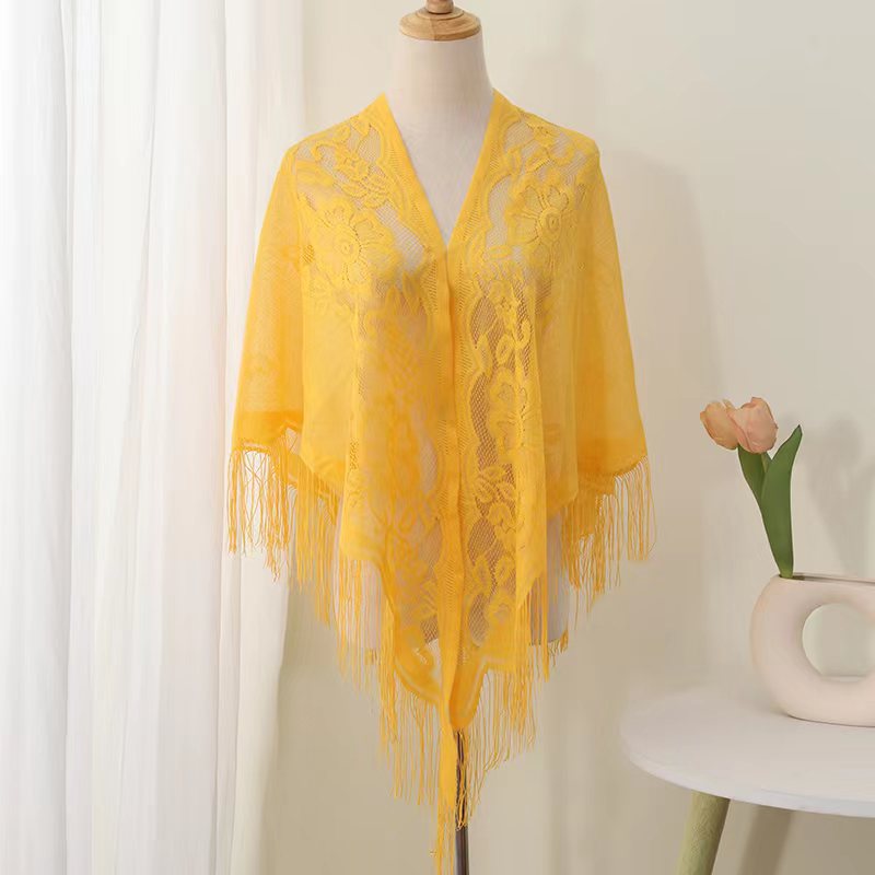 春秋蕾丝韩版百搭女士蕾丝披肩