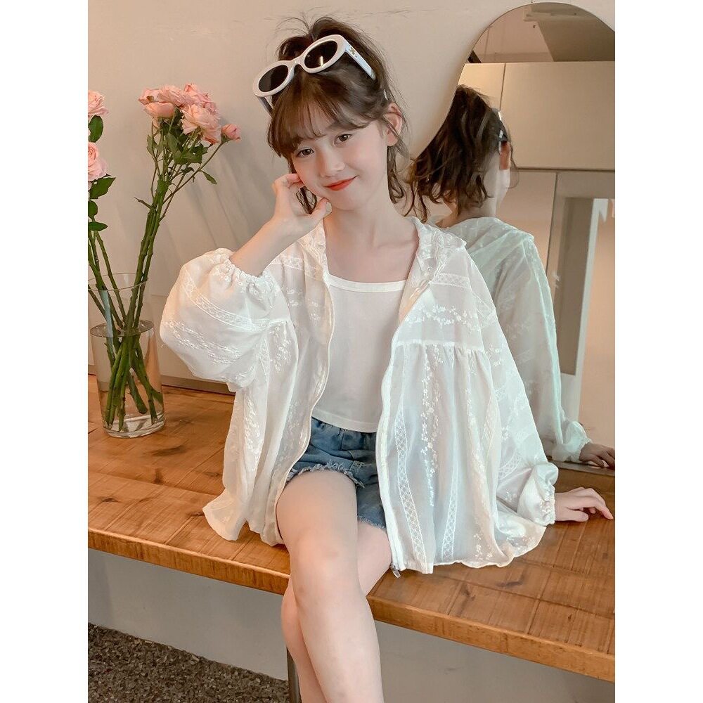 女童防晒衣夏季薄款新款夏装女孩