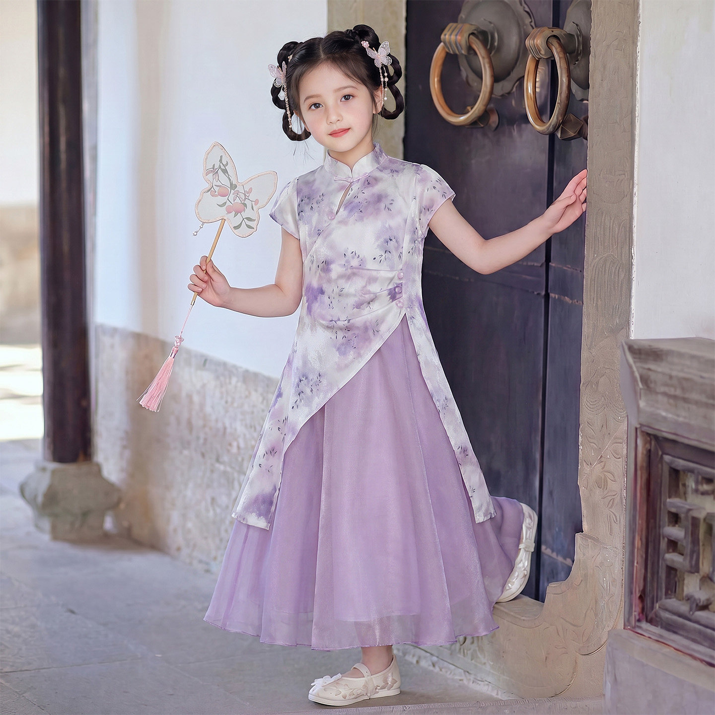 女童国风旗袍裙夏季新中式汉服裙
