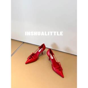 26s新款 BVKV03 26优雅抬气质 五色入 女7cm 蝴蝶结尖头细跟凉鞋