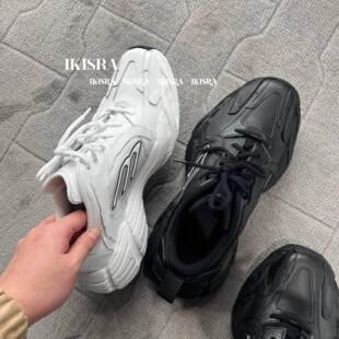 2新款 系带休闲小白鞋 男女同款 厚底字母系带老爹鞋 BVKV03