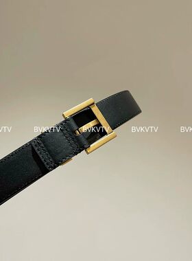 BVKV 5/2 26ss 简约百搭！纯牛皮2cm 3cm复古金属扣腰带皮带女