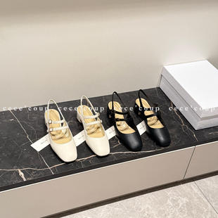 女 BVKV Plan 26FW 方头一字带后空凉鞋 新品 穿搭