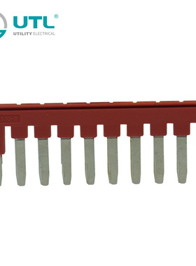 尤提乐JFBS10-4弹簧导轨式接线端子跨接器跳线端子连接件一条10位