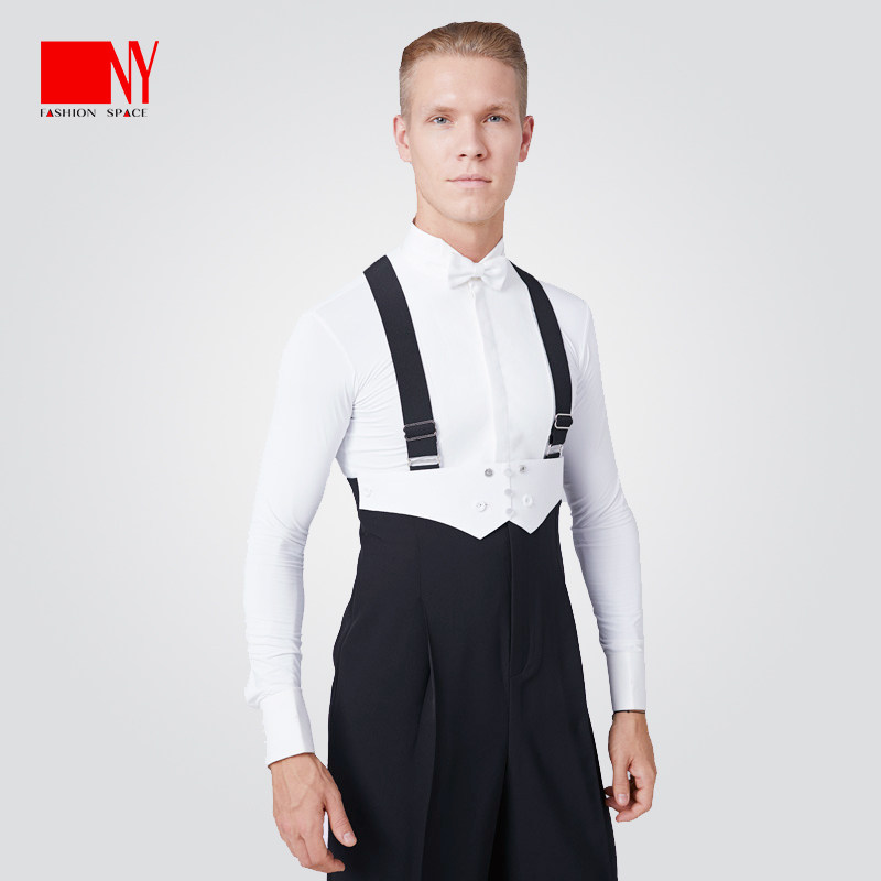NY男士摩登舞男拉丁舞练功服舞服