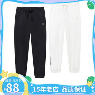 361度运动裤女2025夏季新品针织九分裤透气收口休闲裤562529051B