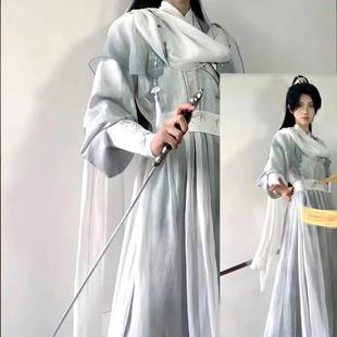【扶摇】原创仙侠风魏晋男女汉服改良武侠元素cos日常交领套装春