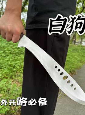 尼泊尔龙泉户外防身刀剑一体轨道钢荒野求生短刀车载冷兵器未开刃
