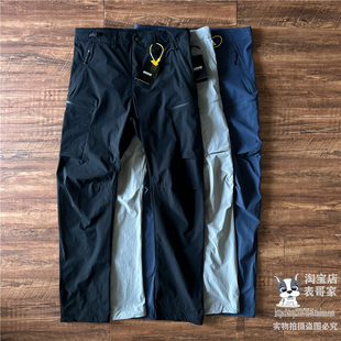 轻量透气夏季 裤 薄款 开门襟系腰带长裤 男 修身 直口运动裤 型户外工装