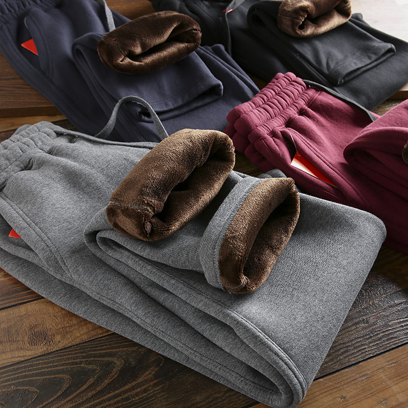 加绒直筒卫裤加厚冬季棉裤高品质