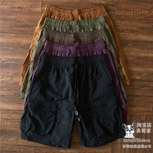 日系机能风工装多口袋短裤速干裤