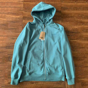 春季新款日系连帽卫衣开衫全棉毛圈刺绣款外套休闲百搭男女装上衣