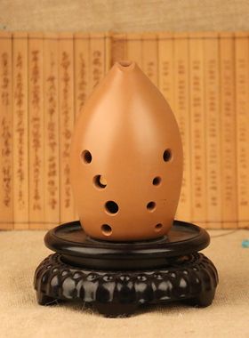 楚吟 十孔梨埙 成人学生陶埙专业演奏初学入门民族乐器女双腔便携