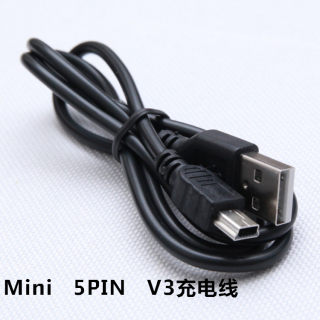 厂家直销MINI5Pin接口唱戏机看戏机数据线老人手机V3加长头充电线