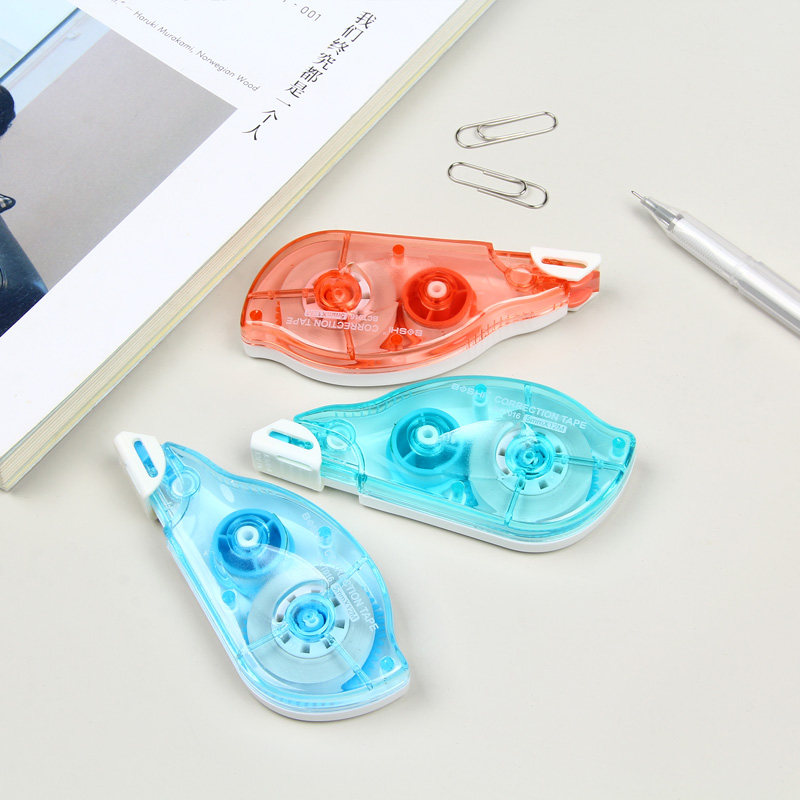 博世修正带 日本进口带芯可爱少女简约顺滑涂改带 5mm窄带改正带