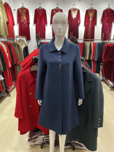 中年女装秋冬新款双面羊绒大衣中款简约高端气质双面呢上衣外套