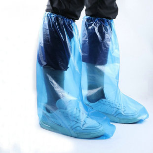 套防水鞋 一次性鞋 套雨天加厚长筒养殖场靴套户外漂流塑料防雨靴套