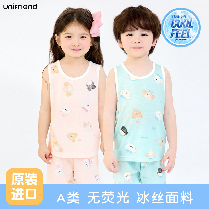 进口爽滑亲肤冰丝unifriend睡衣图片