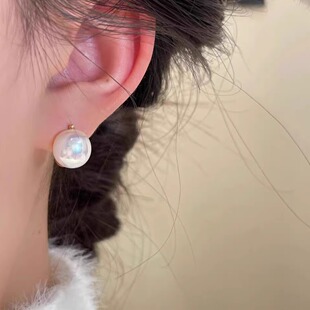 S925纯银耳扣女小众设计感高级感耳环耳环女酷帅螺丝拉丝耳环