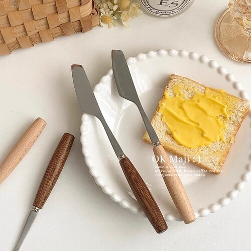 高颜值实木柄烘焙奶油果酱抹刀
