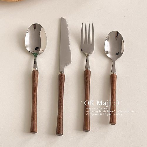 不锈钢西餐牛排甜品餐具套装