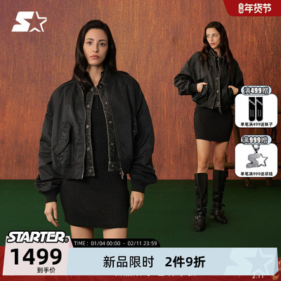 STARTER情侣牛仔翻领夹克