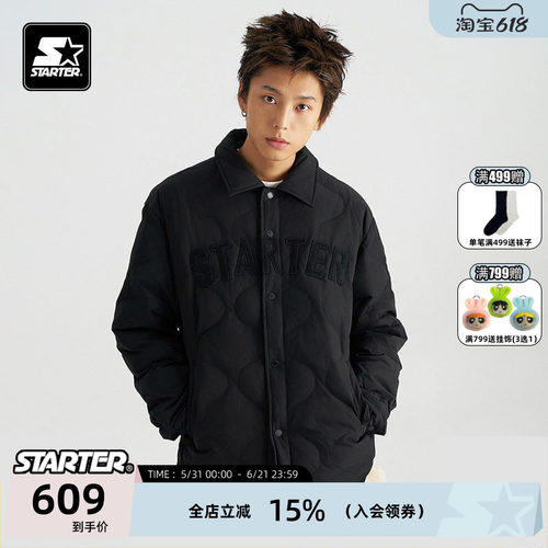 STARTER情侣宽松保暖羽绒服