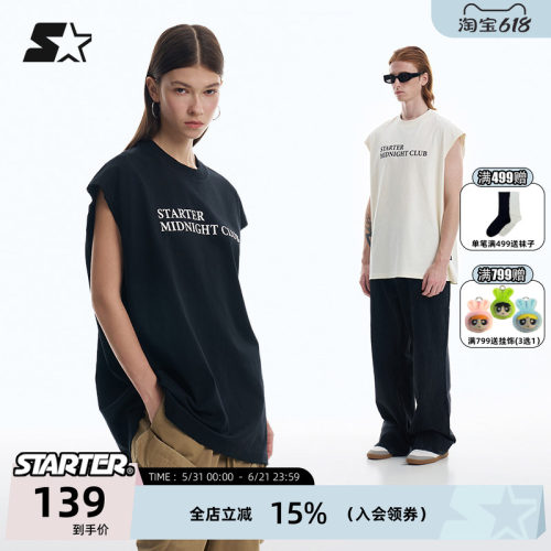 STARTER夏季美式宽松无袖背心