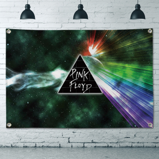 摇滚乐队挂旗酒吧琴行墙上装 Floyd 饰挂布平克背景布 Pink 可定制