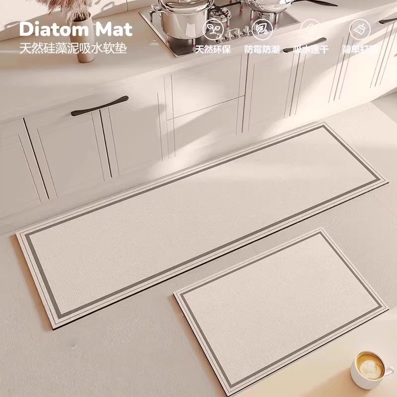Monrita高端厨房地垫新款奶油风硅藻泥防滑脚垫防水防油简约地毯,居家布艺,厨房地垫,淘宝优惠券,粉丝福利购,淘宝优惠卷