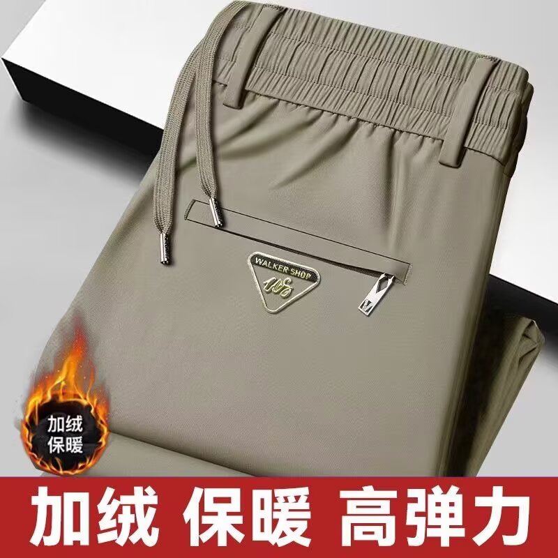 干活穿的加绒加厚男士运动裤