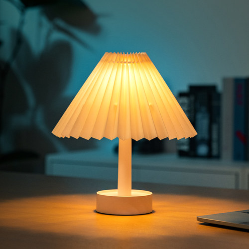 简约褶皱氛围灯卧室柔光小夜灯