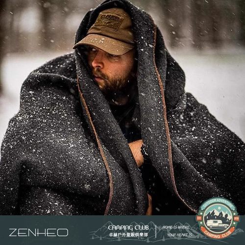 户外露营野餐加厚保暖垫盖毯披肩