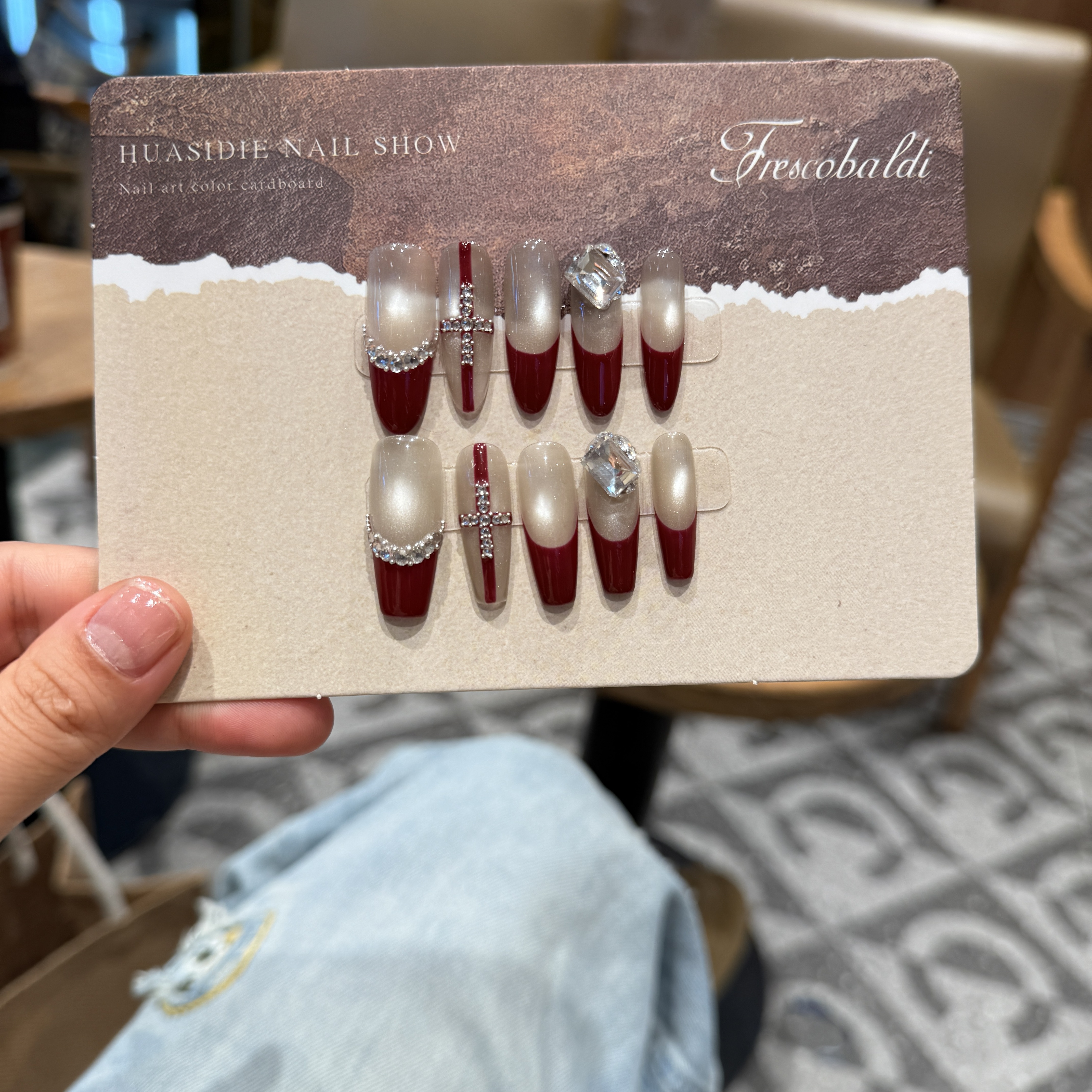 油画甜心纯手工精品穿戴甲