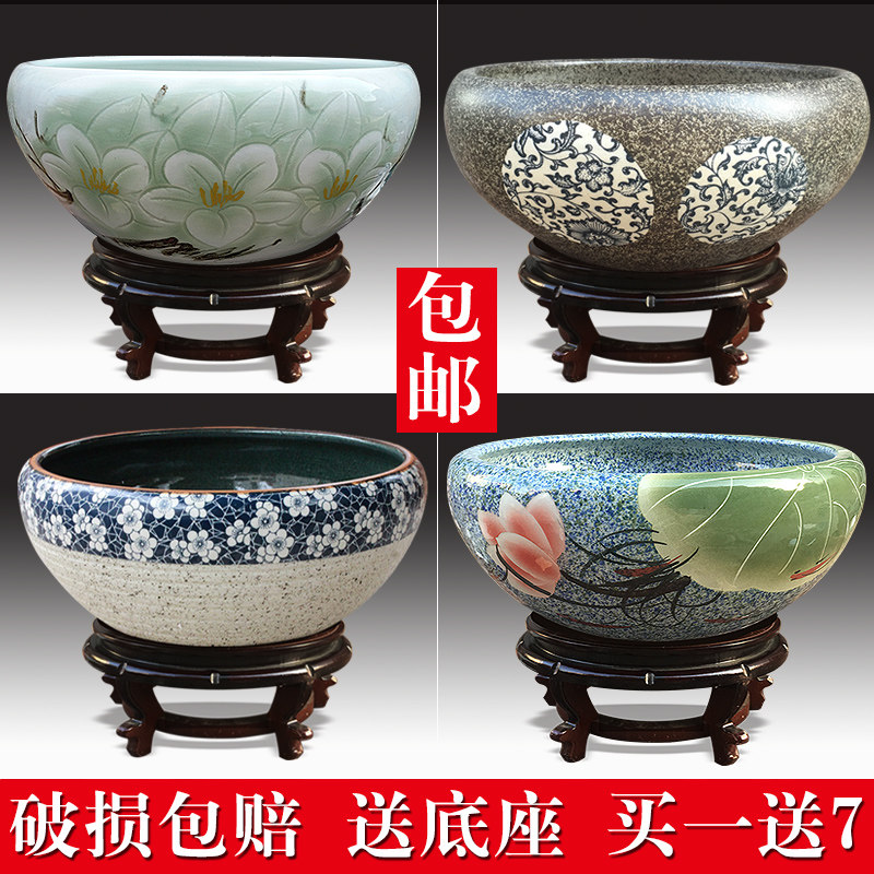 景德镇陶瓷鱼缸大号青花养金鱼缸睡碗莲盆荷花缸乌龟缸盆客厅摆件在类目 宠物/宠物食品及用品, 水族世界, 鱼缸等水族设备, 鱼缸/水族箱中 - 来自Buy2taobao.com提供专业的淘宝代购服务