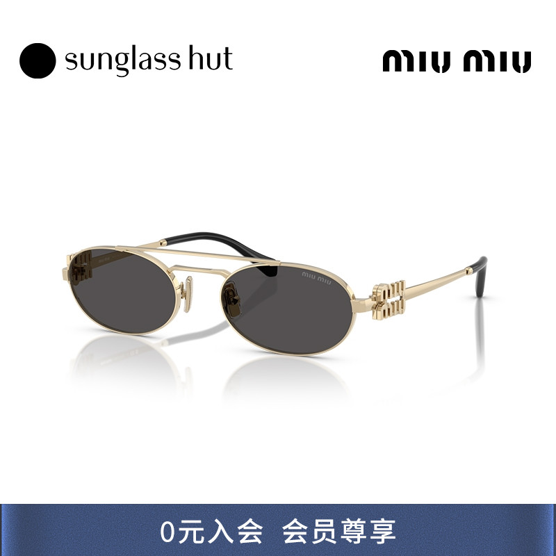 MIU MIU/缪缪太阳镜女款墨镜椭圆形眼镜0MU 54ZS