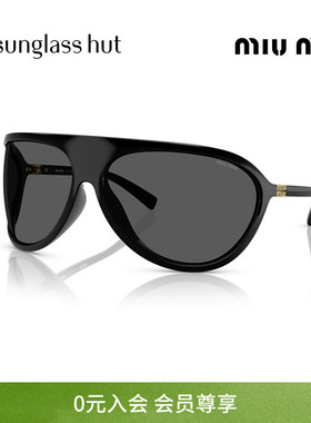 MIU MIU/缪缪太阳镜女墨镜不规则形眼镜0MU A01S