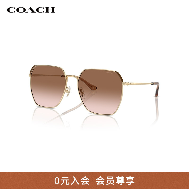 COACH/蔻驰太阳镜潮流渐变色墨镜不规则形眼镜0HC7165D