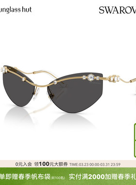 SWAROVSKI太阳镜女款墨镜不规则形眼镜0SK7039