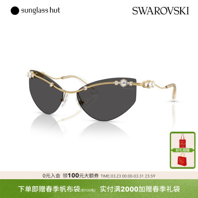 SWAROVSKI太阳镜女款墨镜不规则形眼镜0SK7039