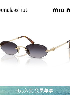 MIU MIU/缪缪太阳眼镜女渐变色墨镜椭圆0MU A54S