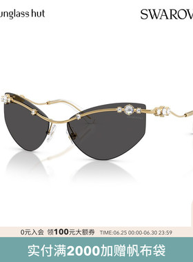 SWAROVSKI/施华洛世奇太阳镜女款墨镜不规则形眼镜0SK7039