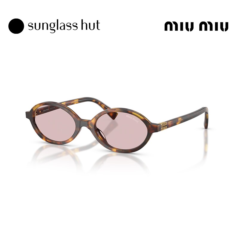 MIUMIU缪缪太阳镜女书呆子风墨镜椭圆形眼镜0MU04ZSF