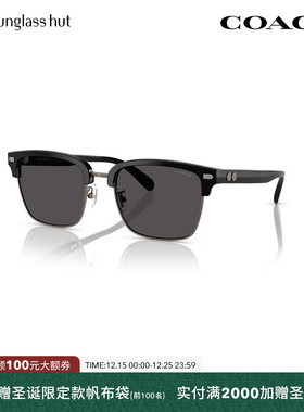 COACH/蔻驰防晒方形男墨镜