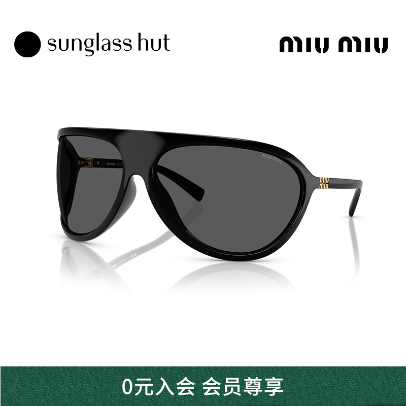 MIU MIU/缪缪太阳镜女墨镜不规则形眼镜0MU A01S