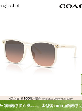 COACH/蔻驰防晒方形休闲太阳镜