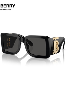 BURBERRY博柏利黑超太阳镜方形女墨镜巴宝莉眼镜0BE4406U