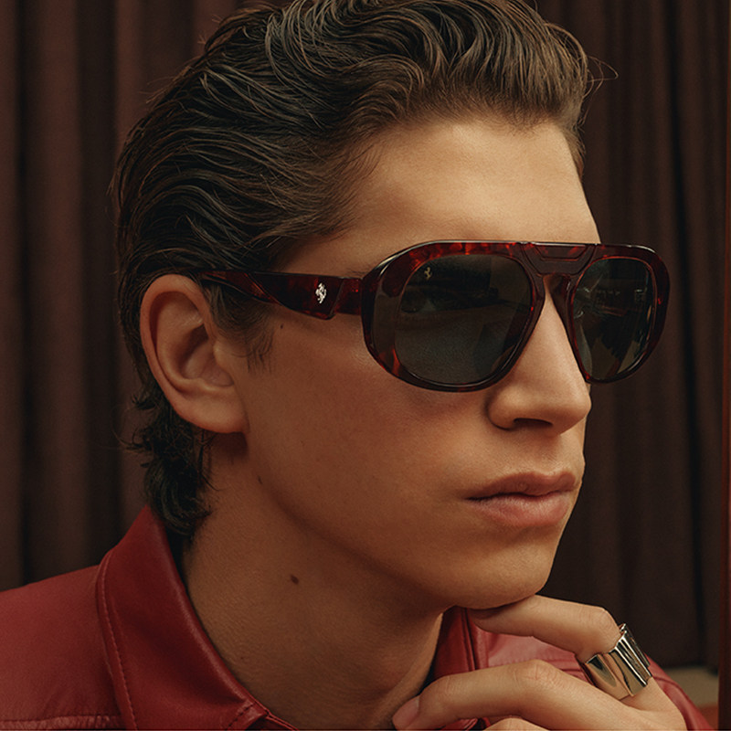 FERRARI法拉利太阳镜男开车墨镜枕形偏光眼镜FH2014U