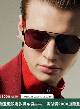 FERRARI 法拉利【春夏新品】太阳镜男开车墨镜方形偏光眼镜FZ5003