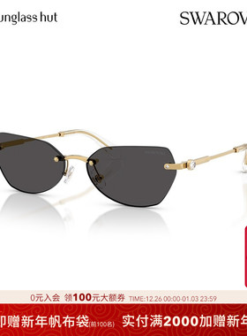 SWAROVSKI【2025秋冬新品】太阳镜女款墨镜不规则形眼镜0SK7038